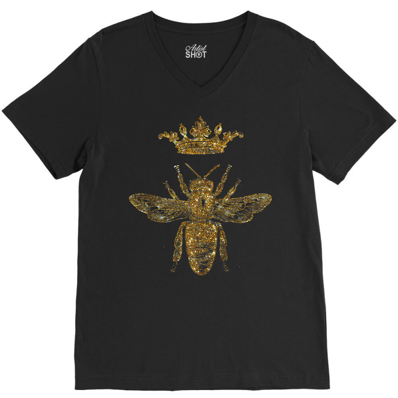 Royal Bee's King Bee Or Queen Bee Crown V-neck Tee | Artistshot