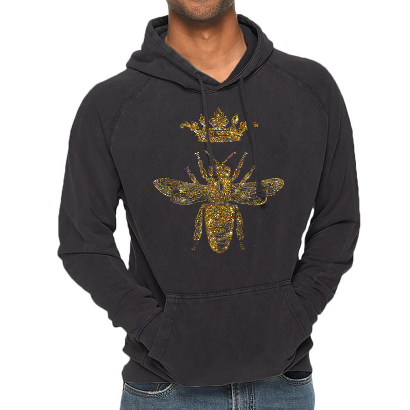 Royal Bee's King Bee Or Queen Bee Crown Vintage Hoodie | Artistshot