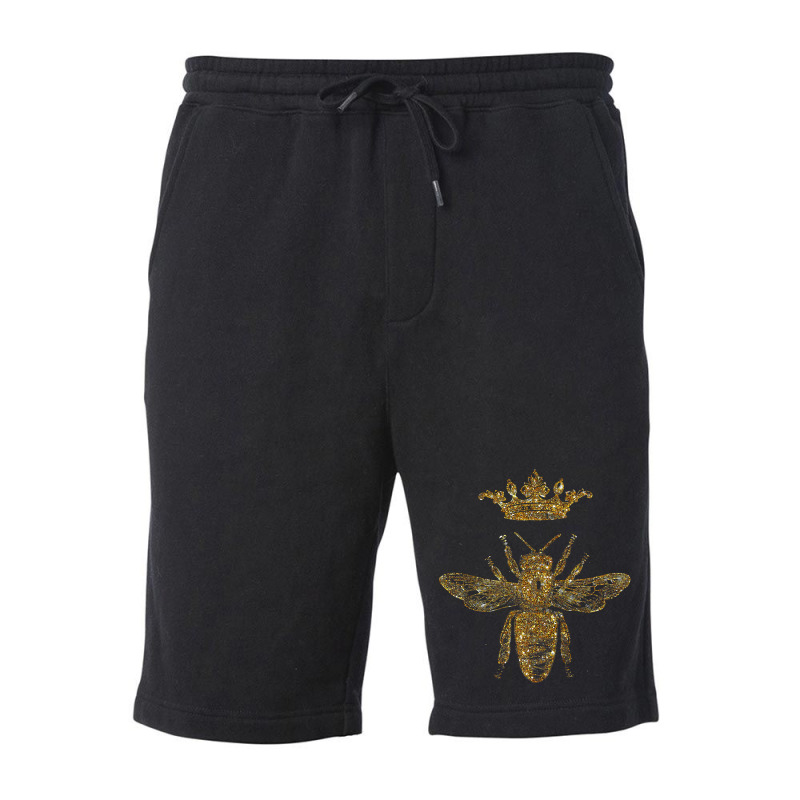 Royal Bee's King Bee Or Queen Bee Crown Fleece Short | Artistshot