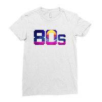80s Vaporwave Ladies Fitted T-shirt | Artistshot
