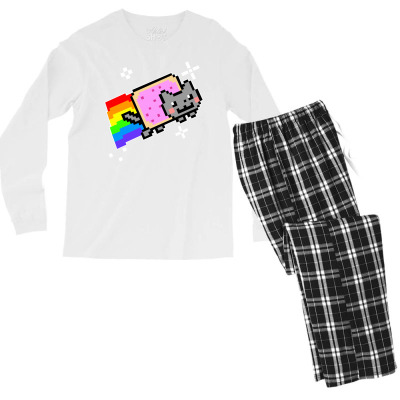 Nyan Cat Men's Long Sleeve Pajama Set Designed By Slalomalt