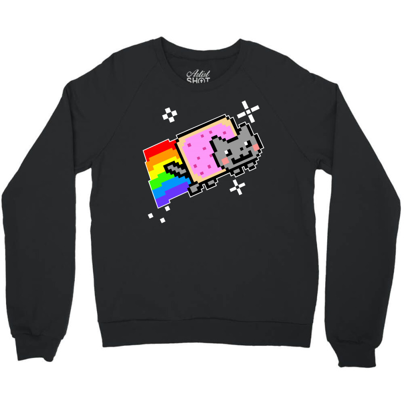 Custom Nyan Cat Crewneck Sweatshirt By 