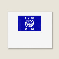 International Organization For Migration (iom) Flag T Shirt Landscape Canvas Print | Artistshot