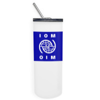 International Organization For Migration (iom) Flag T Shirt Skinny Tumbler | Artistshot