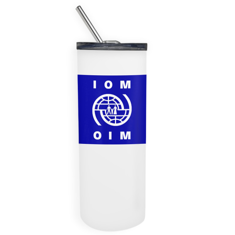 International Organization For Migration (iom) Flag T Shirt Skinny Tumbler | Artistshot