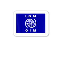 International Organization For Migration (iom) Flag T Shirt Sticker | Artistshot