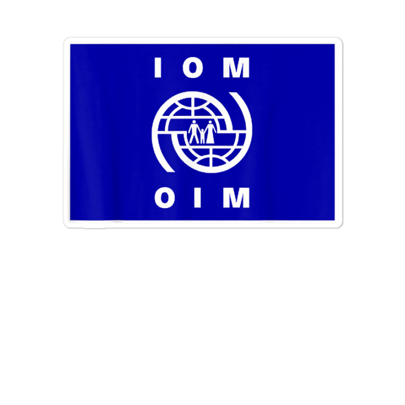 International Organization For Migration (iom) Flag T Shirt Sticker | Artistshot