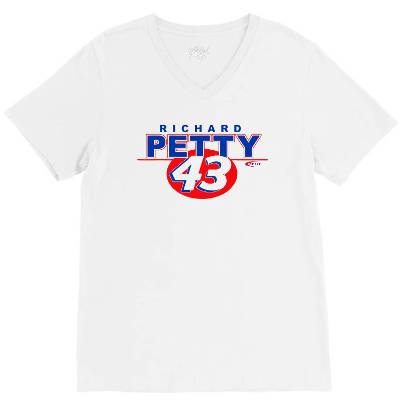 Mens Richard Petty Line V-Neck Tee by Jendral | Artistshot