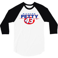 Mens Richard Petty Line 3/4 Sleeve Shirt | Artistshot