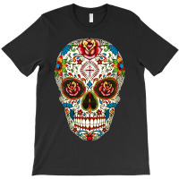Sugar Skull Roses T-shirt | Artistshot