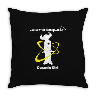 Jamiroquai Cosmic Girl Throw Pillow Designed By Silicaexil