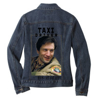 Taxi Driver Ladies Denim Jacket | Artistshot