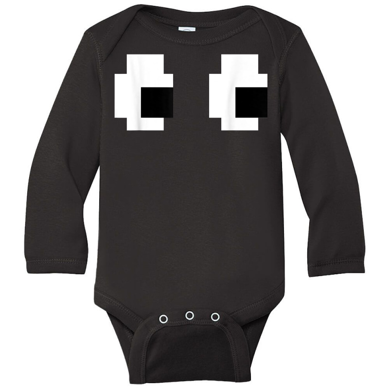 Retro Arcade Game Ghost 80s 8 Bit Halloween Group Costume T Shirt Long Sleeve Baby Bodysuit by efronpngoick3 | Artistshot