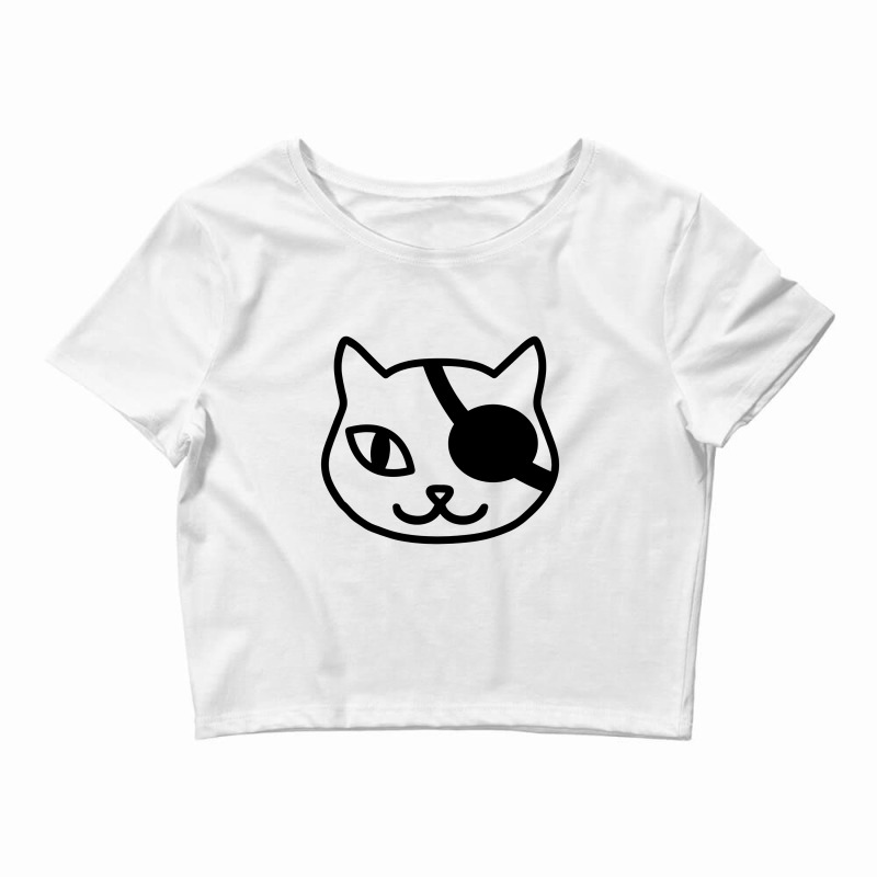 Custom Pirate Cat With Eye Patch Kids Crop Top By Cm-arts