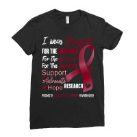 I Wear Burgundy For Sickle Cell Anemia Awareness T Shirt Ladies Fitted T-shirt | Artistshot