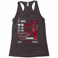 I Wear Burgundy For Sickle Cell Anemia Awareness T Shirt Racerback Tank | Artistshot