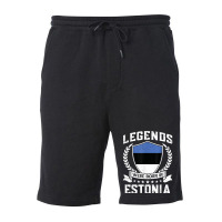 Vintage Design Estonian Flag Legends Were Born In Estonia T Shirt Fleece Short | Artistshot