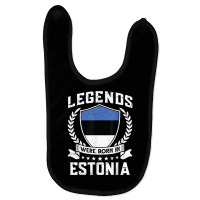 Vintage Design Estonian Flag Legends Were Born In Estonia T Shirt Baby Bibs | Artistshot