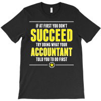 If At First You Don't Succeed Try Doing What Your Accountant Told You To Do First T-shirt | Artistshot