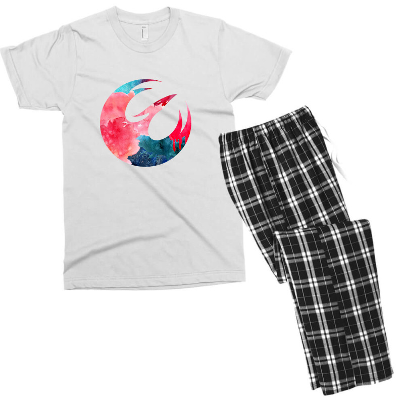 Rebel Alliance Watercolor Symbol Men's T-shirt Pajama Set | Artistshot