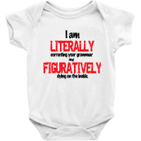 Correcting Grammar Baby Bodysuit | Artistshot