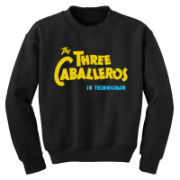 The Three Caballeros Title Card Youth Sweatshirt | Artistshot