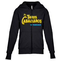 The Three Caballeros Title Card Youth Zipper Hoodie | Artistshot