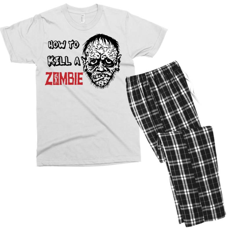 How To Kill A Zombie Men's T-shirt Pajama Set | Artistshot