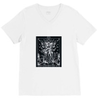 Hecate Tarot Card Triple Moon Goddess Witch Wiccan Pagan 1 V-neck Tee | Artistshot