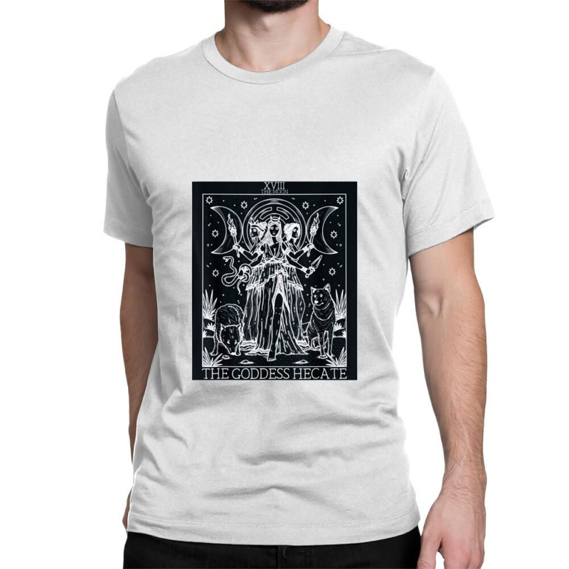 Hecate Tarot Card Triple Moon Goddess Witch Wiccan Pagan 1 Classic T-shirt by gulatotal | Artistshot