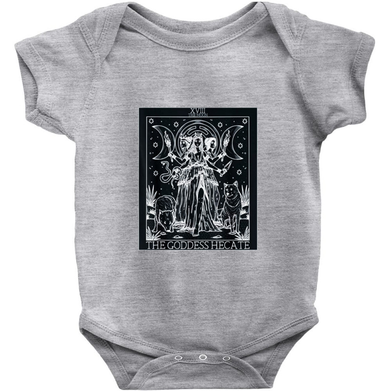 Hecate Tarot Card Triple Moon Goddess Witch Wiccan Pagan 1 Baby Bodysuit by gulatotal | Artistshot