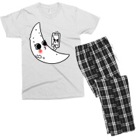 Selfie Moon Men's T-shirt Pajama Set | Artistshot