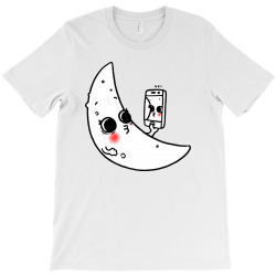 selfie moon T-Shirt | Artistshot
