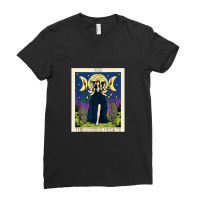 Hecate Triple Moon Goddess Hekate Wheel Witch Tarot Card 1 Ladies Fitted T-shirt | Artistshot