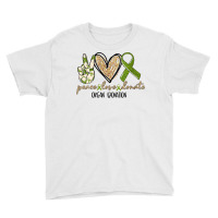 Womens Organ Donation Peace, Love, Donate, Give Someone Life Donate V Youth Tee | Artistshot