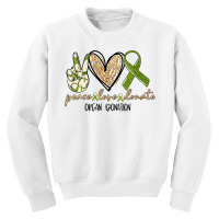 Womens Organ Donation Peace, Love, Donate, Give Someone Life Donate V Youth Sweatshirt | Artistshot