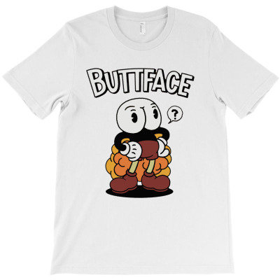 Butt Face T-shirt Designed By Ninabobo