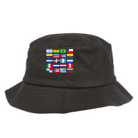 Vintage Latin American Flags Hispanic Heritage Month T Shirt Bucket Hat | Artistshot