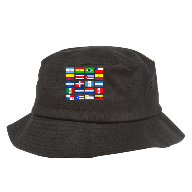 Vintage Latin American Flags Hispanic Heritage Month T Shirt Bucket Hat by rostinoko | Artistshot