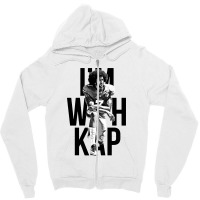 Im With Kap   Black Zipper Hoodie | Artistshot