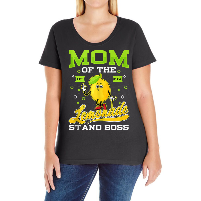 Mom Of Lemonade Stand Boss Funny Lemon Selling Tank Top Ladies Curvy T-Shirt by diles | Artistshot