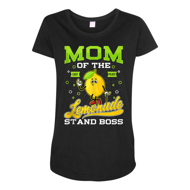 Mom Of Lemonade Stand Boss Funny Lemon Selling Tank Top Maternity Scoop Neck T-shirt by diles | Artistshot