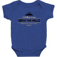 I Will Lift Up Mine Eyes Unto The Hills Psalm 121 Baby Bodysuit | Artistshot