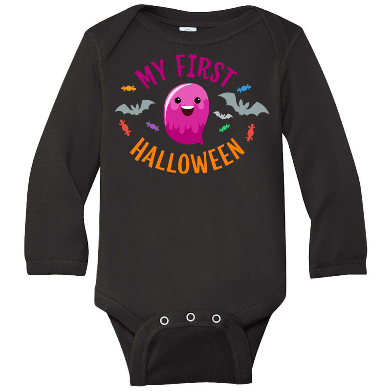 Baby T  Shirt My First Halloween T  Shirt Long Sleeve Baby Bodysuit | Artistshot