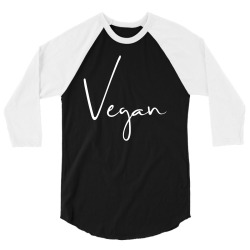 vegan for dark 3/4 Sleeve Shirt | Artistshot