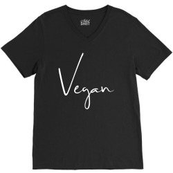 vegan for dark V-Neck Tee | Artistshot