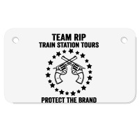 Train Station Tours Motorcycle License Plate | Artistshot