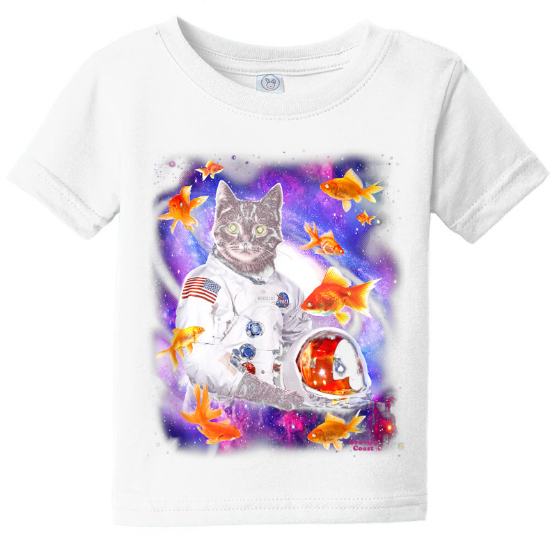 Cat Astronaut In Cosmic Space Funny Shirts For Weird People T Shirt Baby Tee by RoyalStore | Artistshot