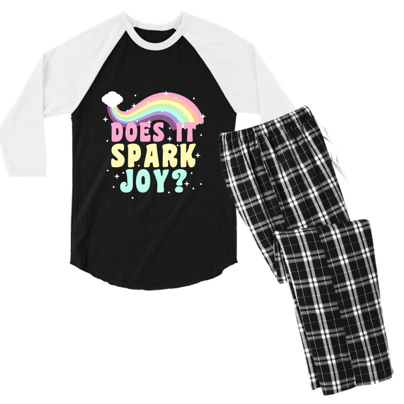Does It Spark Joy Men's 3/4 Sleeve Pajama Set | Artistshot