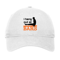 Gymnastics Parallel Bars T Shirt Gifts I Hang Out At Bars Adjustable Cap | Artistshot